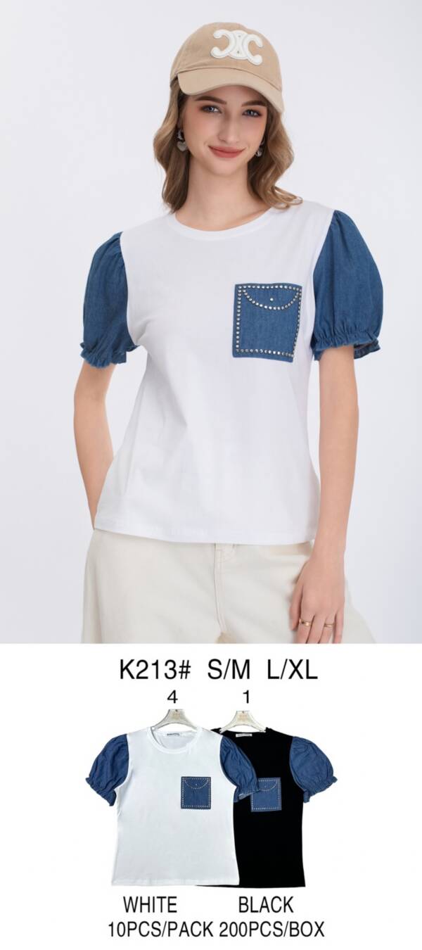 Bluzki damskie Roz S/M-L/XL, Mix kolor Paczka 10 szt